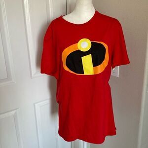 Disney Red Incredibles Logo Short Sleeve Tee